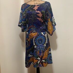 Vertigo Paris Tunic Dress Paisley Multi-color M
